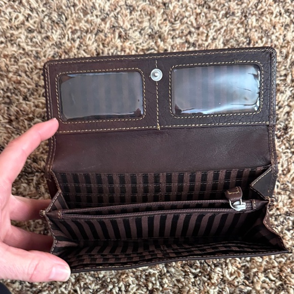 Jack Georges Dark Brown Leather Wallet - Picture 2 of 3